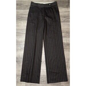 M Missoni Women’s Striped Dress Pants Size 2 Made In Italy Brown Gray